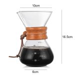Handkaffeekanne Hochtemperaturbeständige 400-ml-Glaskaffeekanne, Pot Without Strainer, Pot With Strainer – Bild 2