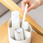 Multifunktionaler runder Stifthalter für Büro, drehbar, Stifthalter mit großer Kapazität, Aufbewahrungsbox, zufällige Farbe – Bild 6