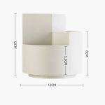 Multifunktionaler runder Stifthalter für Büro, drehbar, Stifthalter mit großer Kapazität, Aufbewahrungsbox, zufällige Farbe – Bild 8