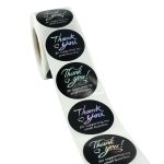 2 Stück Dankesaufkleber Hot Silver Label Verfärbungsaufkleber, 38mm / 1.5inch – Bild 3