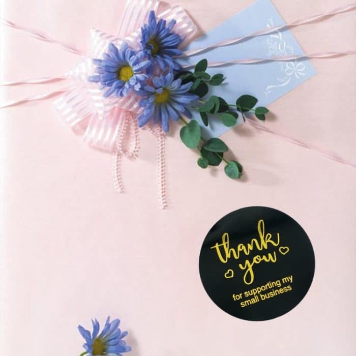 2 Stück Rollenfärbendes Heißpräge-Dankeschön-Aufkleberetikett, 3.8cm / 1.5inch – Bild 4