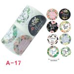 2 Stück gerollte Blumen-Dankeschön-Siegel-Umschlag-Dekoration, Hochzeitsdekoration, 5cm/2inch – Bild 2