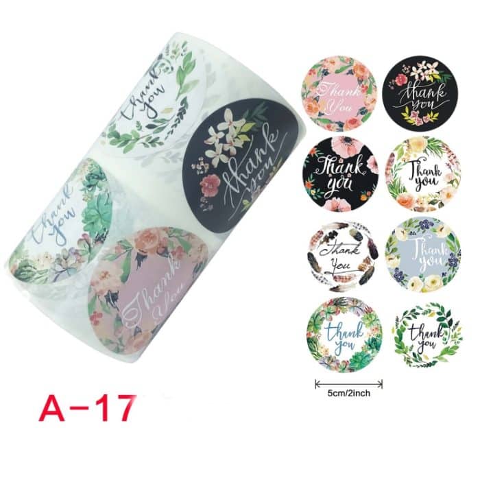 2 Stück gerollte Blumen-Dankeschön-Siegel-Umschlag-Dekoration, Hochzeitsdekoration, 5cm/2inch – Bild 2