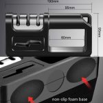 2 Stück dreistufiger Küchenschärfer Multifunktions-Küchenmesser-Scheren-Schleifstein, Ordinary Cutter Head Black, Diamond Cutter Head Black, Ordinary Cutter Head Red, Diamond Cutter Head Red, Ordinary Cutter Head Red+Black, Diamond Cutter Head Red+Black – Bild 6