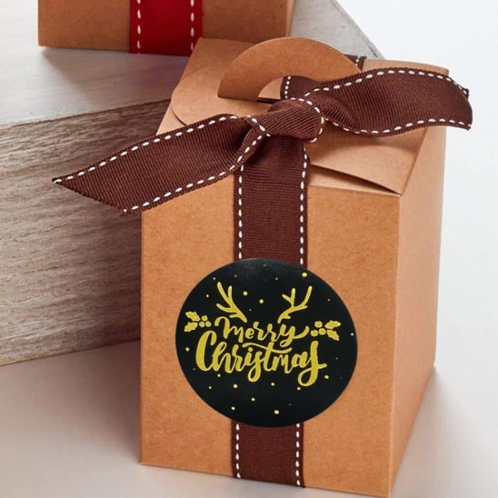 3 Stück Rolle Hot Gold Aufkleber Weihnachtsaufkleber Urlaubsgeschenk Versiegelungsaufkleber, 2.5cm / 1inch – Bild 6