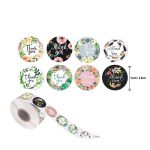 10 Stück Rolle Blumendekoration Danke Siegel Aufkleber Umschlag Dekoration Hochzeitsdekoration, A-17, A-18, A-19, A-20 – Bild 4