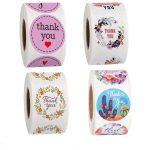 10 Stück Rollsiegelaufkleber Dankesaufkleber Blumendekoration Aufkleber Etikett, A-56, A-57, A-58, A-59 – Bild 2