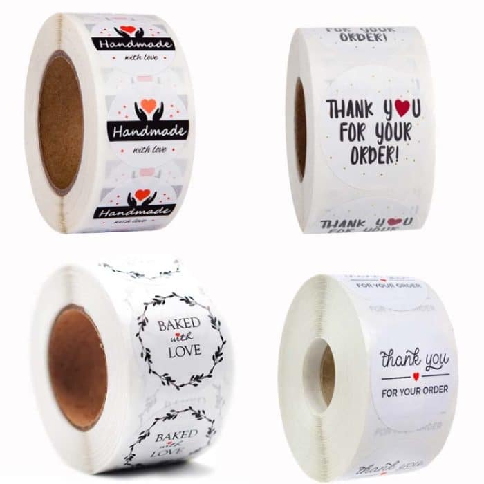 10 Stück Rollen Siegelaufkleber Dankesaufkleber Hochzeitsdekoration Aufkleber Etikett, A-9, A-10, A-11, A-12 – Bild 2