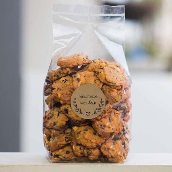 10 Stück Kraftpapier-Siegelaufkleber, handgefertigte Backetiketten, Weihnachtsgeschenkverpackung, Dekoration, B-05, B-06, B-07, B-08 – Bild 3