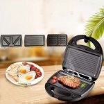 3 in 1 Sandwich Maker Multifunktions-Waffeleisen Panini Breakfast Maker, EU Plug