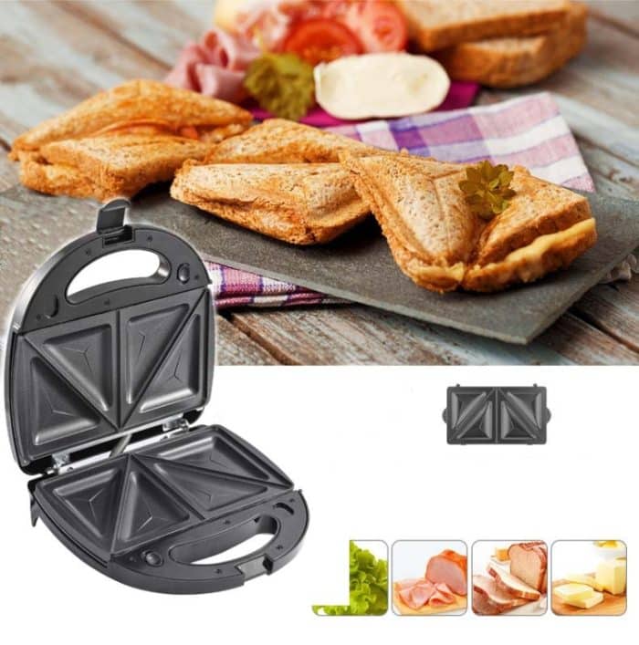 3 in 1 Sandwich Maker Multifunktions-Waffeleisen Panini Breakfast Maker, EU Plug – Bild 8