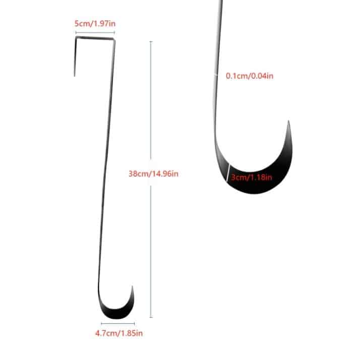 Weihnachts-Anhänger-Haken, Ornament-Girlanden-Haken, Retractable Section Black, Retractable Section White – Bild 4