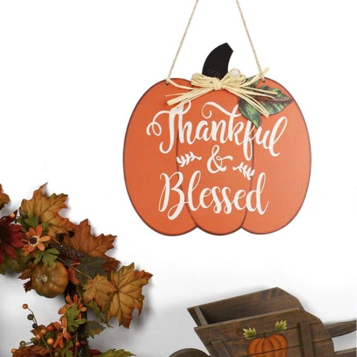 Wooden Harvest Festival Thanksgiving Kürbis Home Decoration Listing – Bild 1