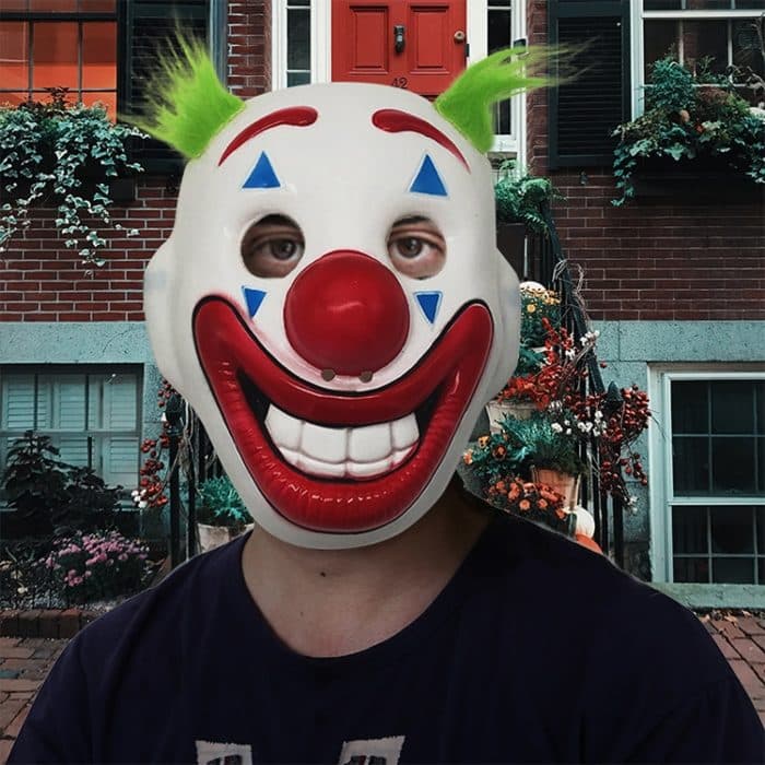 Halloween Horror Requisiten Perücke Clown Maske – Bild 6