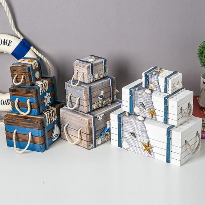 3-in-1-Aufbewahrungsbox aus Holz, Schmuckschatullen, Holzbox-Dekoration – Bild 6