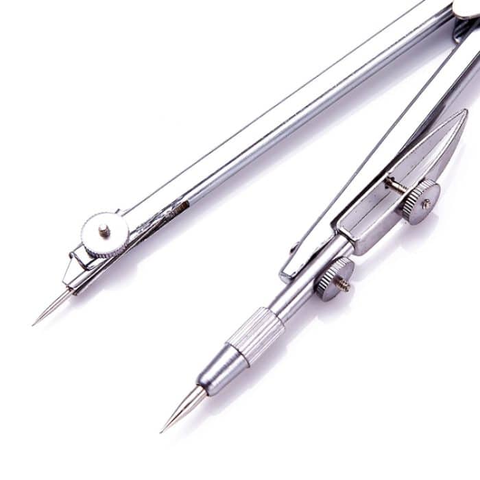 Edelstahl Student Drawing Compass Math Geometry Tool (im Lieferumfang enthalten) – Bild 4