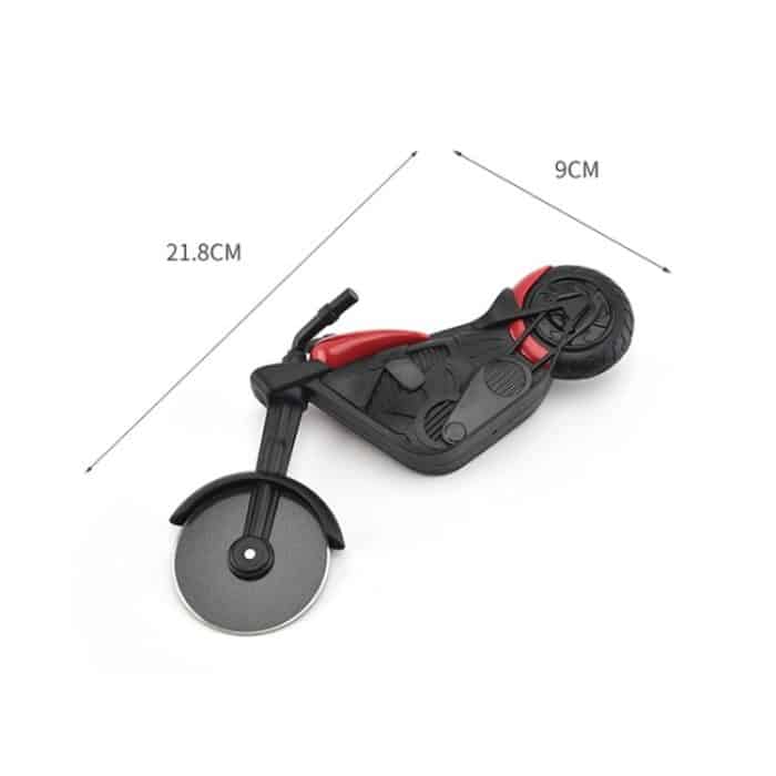 Edelstahl Motorrad Form Pizza Cutter Roller Cutting Pizza Tool – Bild 4