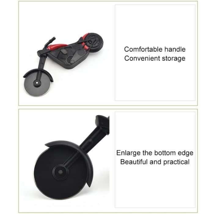 Edelstahl Motorrad Form Pizza Cutter Roller Cutting Pizza Tool – Bild 5