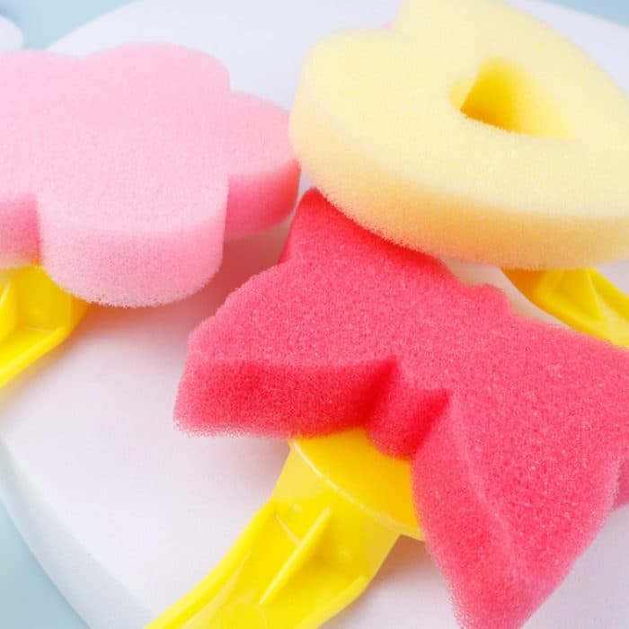 4 Sets Schwamm-Malpinsel für Kinder, Kunstmalerei, Siegelwerkzeug, zufällige Lieferung, 4 Yellow Handles – Bild 4