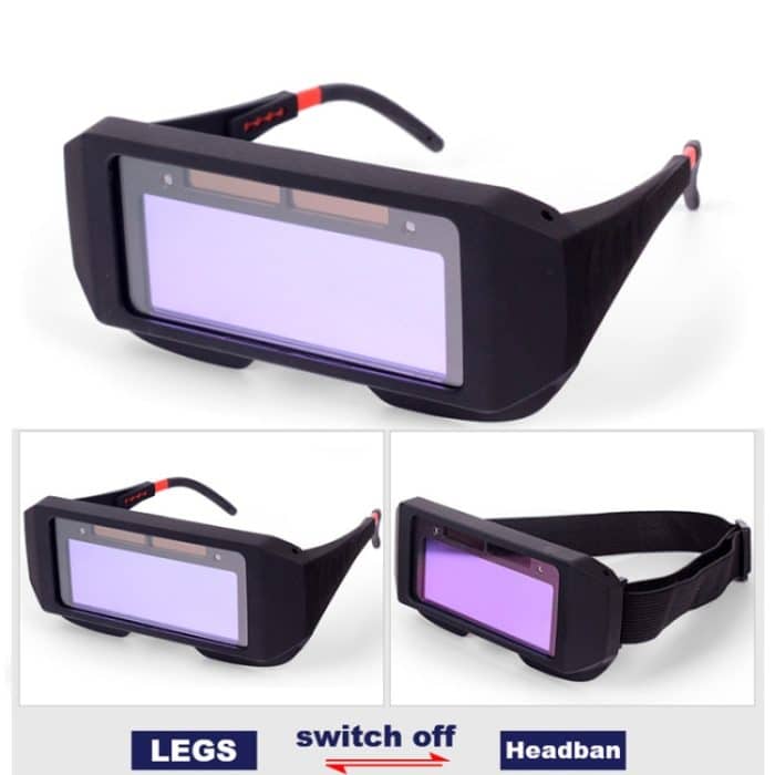 Automatisch dimmende, anti-ultraviolette, anti-starke fotoelektrische Schweißbrille, (White), (Black) – Bild 7