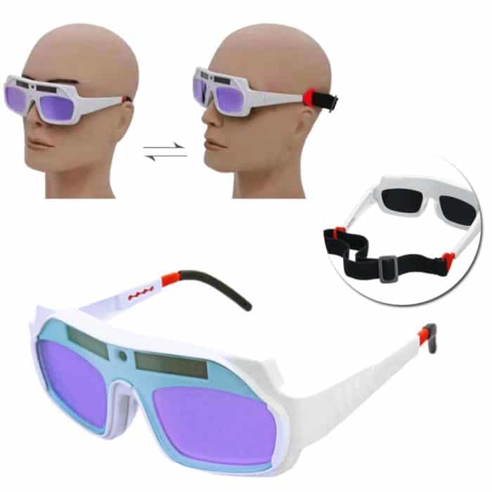 Automatisch dimmende, anti-ultraviolette, anti-starke fotoelektrische Schweißbrille, (White), (Black) – Bild 9