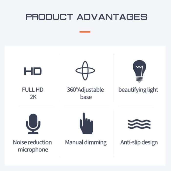 X98 USB-Stick-freie HD-Fülllichtkamera mit Mikrofon, 720P, 1080P, 2K Auto Focus – Bild 6