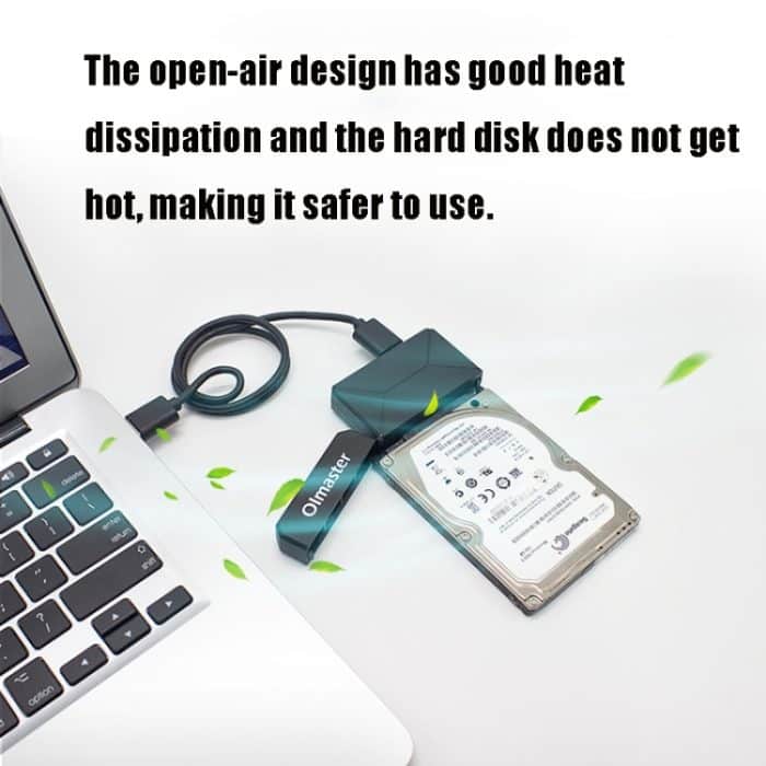 Olmaster Externes Notebook-Festplatten-Adapterkabel, Easy Drive-Kabel, USB3.0-zu-SATA-Konverter, Hard Disk Dedicated 2.5 Inch, Hard Disk + Type-C Adapter 2.5 Inch, Hard Disk Dedicated 3.5 Inch (US Plug), Hard Disk + Type-C Adapter 3.5 Inch (US Plug) – Bild 2
