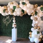 Weißgold Party Theme Ballon Girlande Set Geburtstag Hochzeit Dekoration Ballonset