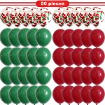 2 stücke Weihnachten rot Green Confetti Ballon Set Frohe Weihnachten Weihnachtsfeierdekorationen