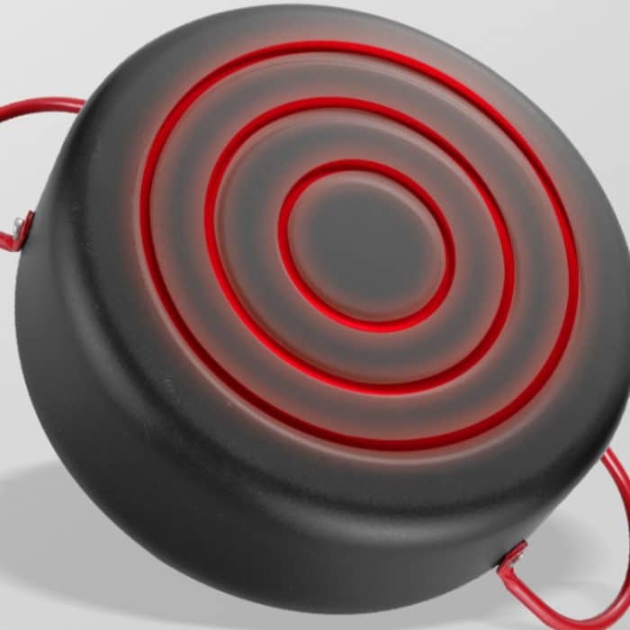 Tempura Hot Pot Haushaltsfritteuse, antihaftbeschichtete Pfanne mit Filterhalter, 18cm without Clip, 20cm without Clip, 22cm with Clip – Bild 2