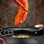 Tempura Hot Pot Haushaltsfritteuse, antihaftbeschichtete Pfanne mit Filterhalter, 18cm without Clip, 20cm without Clip, 22cm with Clip – Bild 9