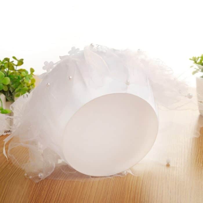 Hochzeit Blumenkörbe Spitze Diamant Braut Handkorb – Bild 4