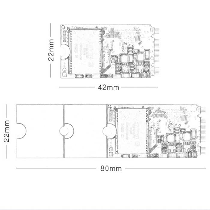 JingHai Solid State Drive M.2 2242 2260 2280 NGFF halbhohe Notebook-Hochgeschwindigkeits-SSD, 128GB, 256GB – Bild 7