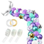 Goldene quadratische stück konfetti ballon set ozean thema mermaid party ballon dekoration set – Bild 2