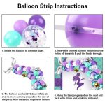 Goldene quadratische stück konfetti ballon set ozean thema mermaid party ballon dekoration set – Bild 3