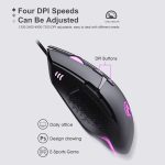 iMICE T91 8 Tasten 7200DPI USB Wired Luminous Gaming Mouse, Kabellänge: 1,8 m – Bild 6