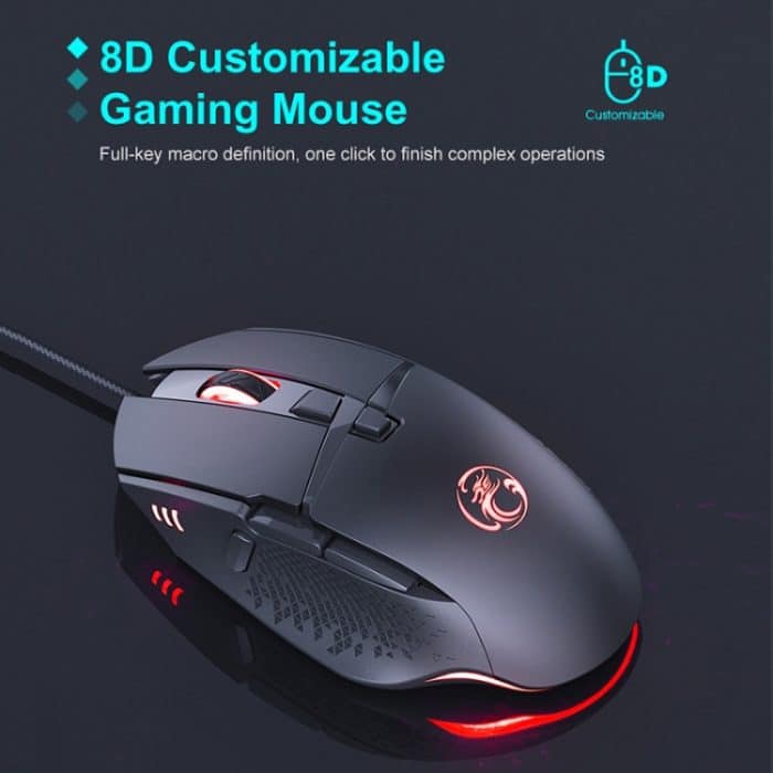 iMICE T91 8 Tasten 7200DPI USB Wired Luminous Gaming Mouse, Kabellänge: 1,8 m – Bild 9