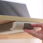 2 Stück unter dem Schreibtisch, Schubladen-Aufbewahrungsbox, Büro-Desktop, versteckte Aufbewahrungsbox, Studenten-Briefpapier-Box – Bild 4