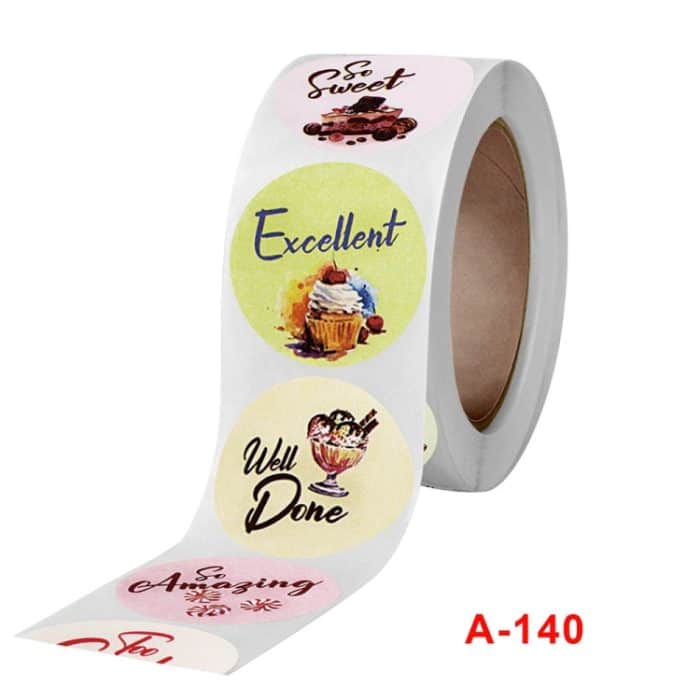 10 Stück Kinder Belohnung Runde Aufkleber Geschenk Dekoration Versiegelungsaufkleber, A-140 2.5cm / 1inch – Bild 4