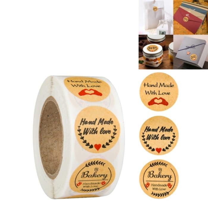 TBD0544942901A.jpg 10 Stück Rindsleder-Etiketten-Weihnachtsdekorationsaufkleber, B-55 Sticker – Bild 1