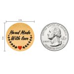 10 Stück Rindsleder-Etiketten-Weihnachtsdekorationsaufkleber, B-55 Sticker – Bild 4