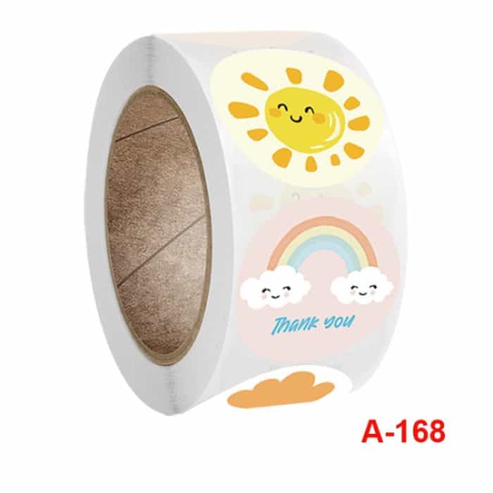 10 Stück runde, florale Aufkleber, handgemachtes Urlaubsetikett, A-168 Sticker – Bild 3