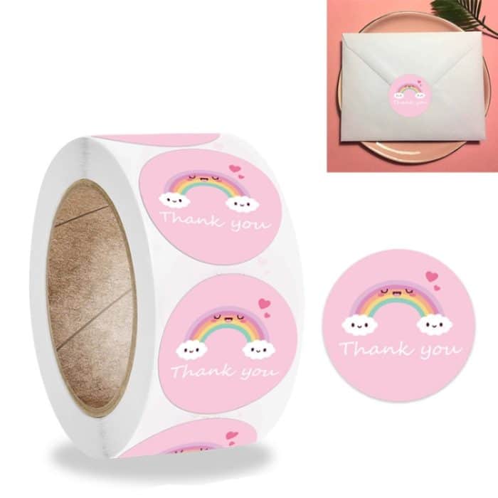 TBD0544946801A.jpg 10 Stück Rollenaufkleber „Wolke Dankeschön“-Etikett, A-189 Sticker – Bild 1