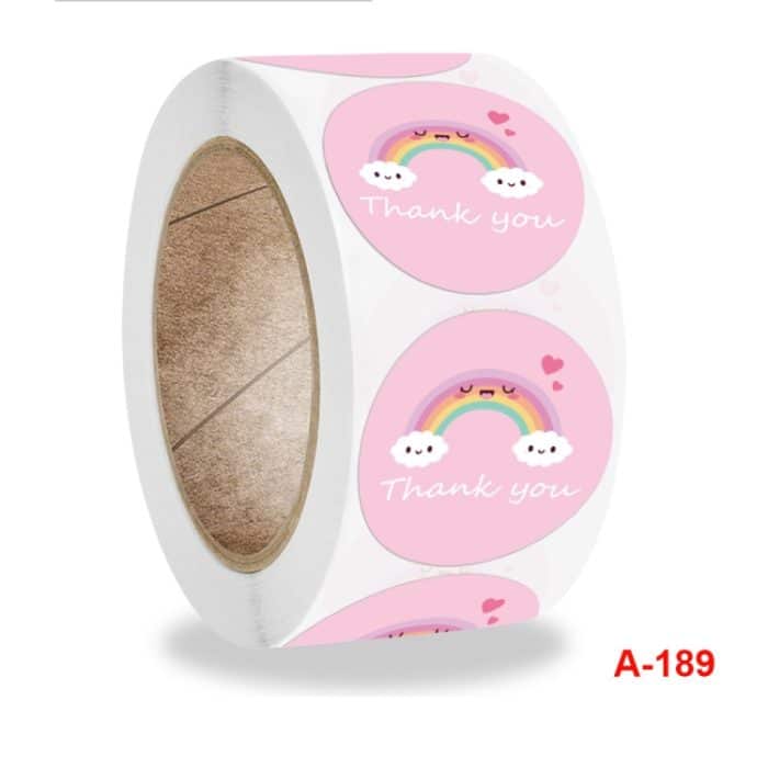 10 Stück Rollenaufkleber „Wolke Dankeschön“-Etikett, A-189 Sticker – Bild 3