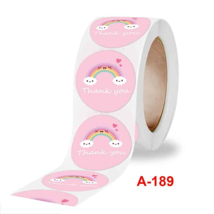 10 Stück Rollenaufkleber „Wolke Dankeschön“-Etikett, A-189 Sticker – Bild 4