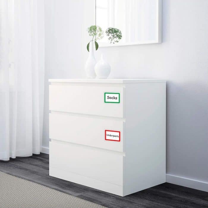 A-131 5 Stück Rollen-Namensetikettenaufkleber, 150 PCS/Roll 88x58 mm, 300 PCS/Roll 88x58 mm – Bild 4