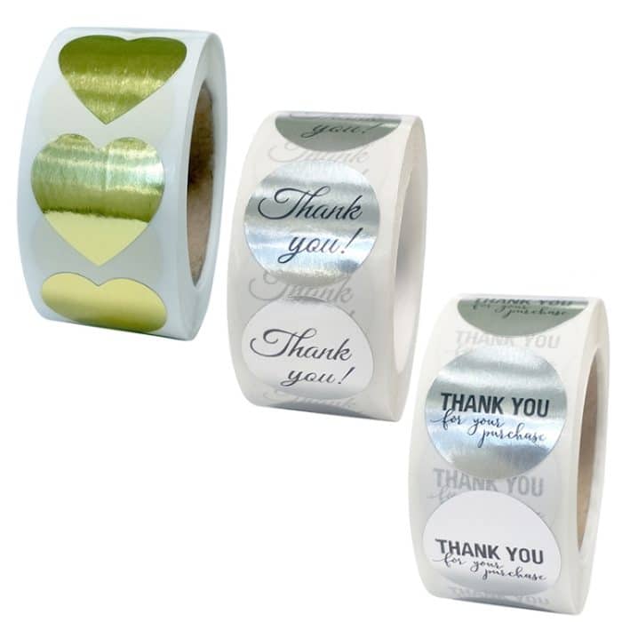 5 Stück Backen handgemachte dekorative Aufkleber Etikett, 2.5 cm / 1 inch – Bild 2