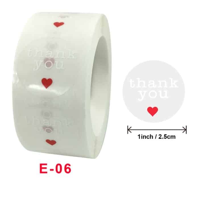 3 Stück Dankesaufkleber, Siegeletikett, Geschenkverpackung, Dekorationsaufkleber, E-06 Sticker – Bild 2