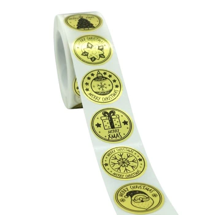 3 Stück Weihnachtsdekoration, Geschenkserie, Aufkleber-Etikett, K-24-25 Sticker – Bild 4