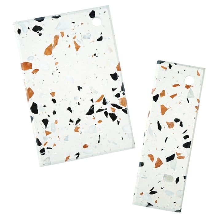 Terrazzo-Schneidebrett, Coffee-Shop-Essteller, Käsebrett, Lebensmittelfotografie-Teller, Large, Small – Bild 2
